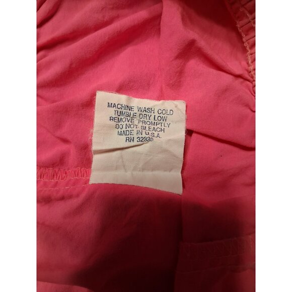 Vintage 80s ADDITIONS BY RONNIE Neon Pink Nylon Shorts Womans M - Picture 8 of 8